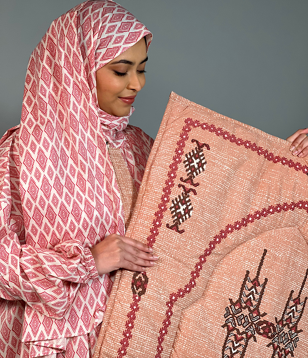 SCARF PRAYER SET - PINK 