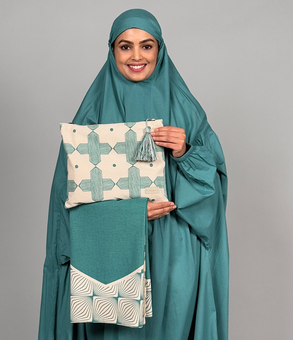  TRAVEL PRAYER SET - PETROLEUM BLUE