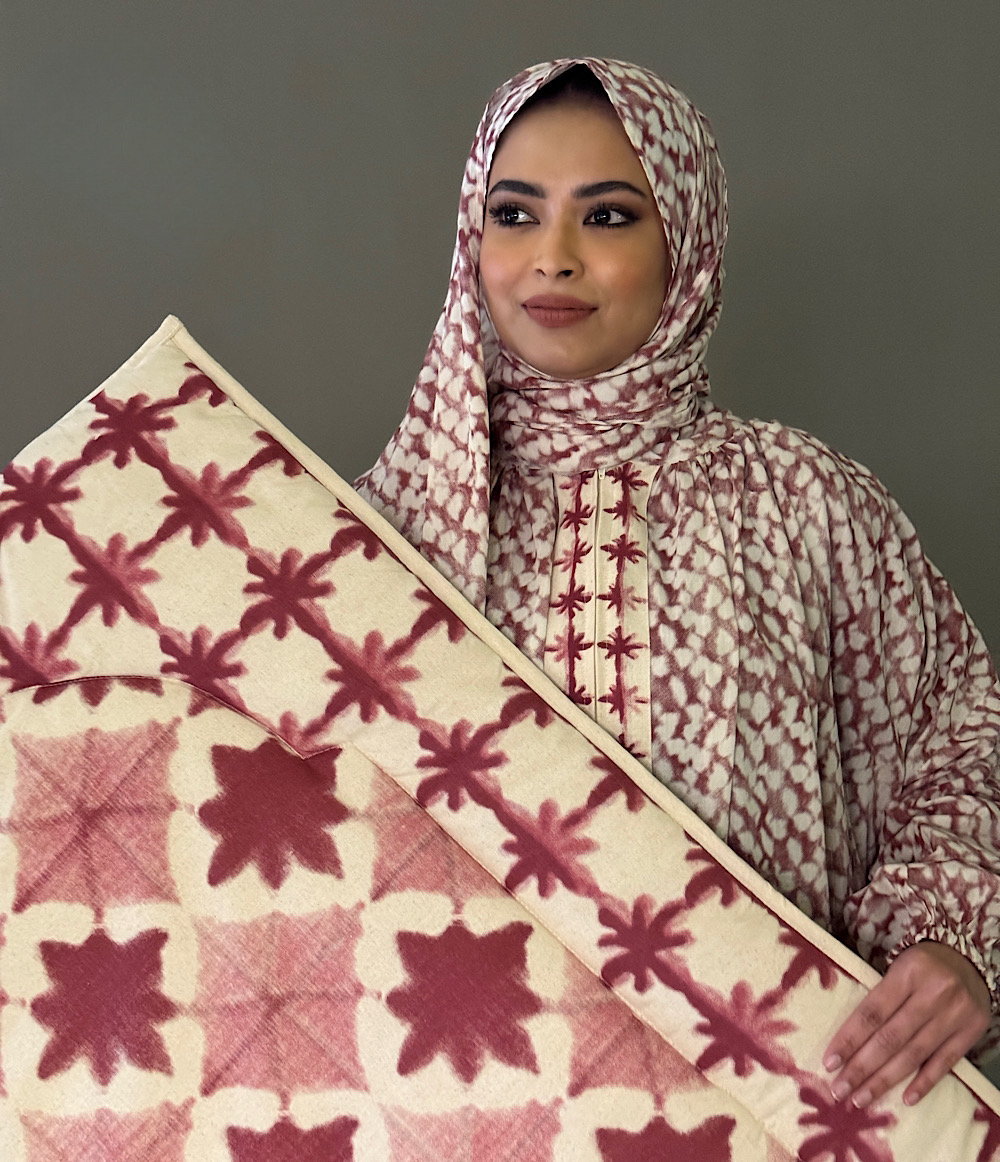 SCARF PRAYER SET - RED