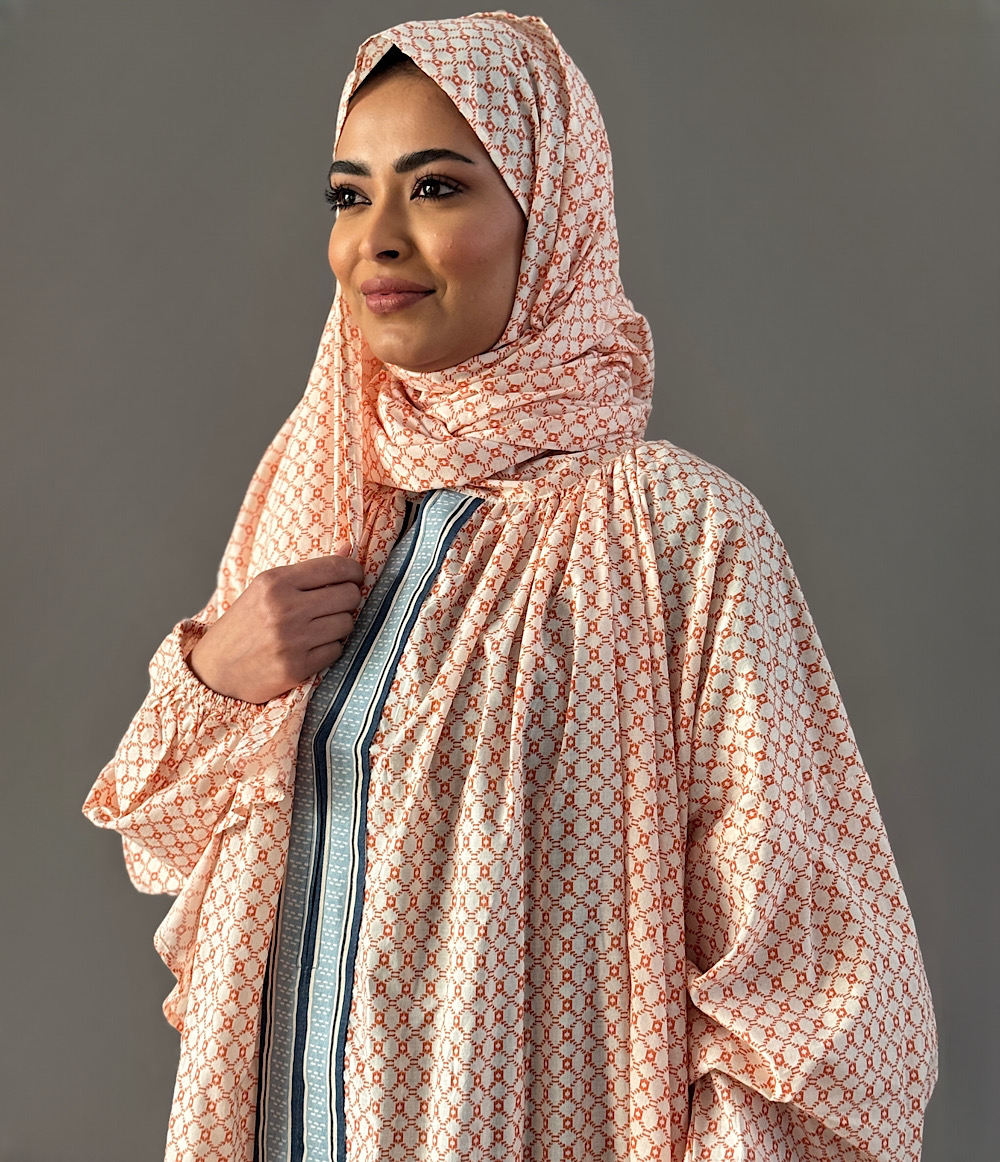SCARF PRAYER GOWN - ORANGE