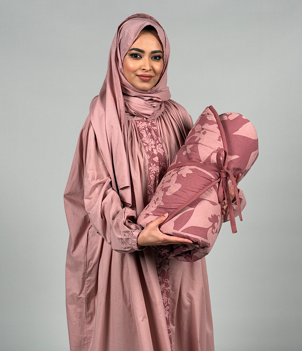 SCARF PRAYER SET - DUSTY PINK